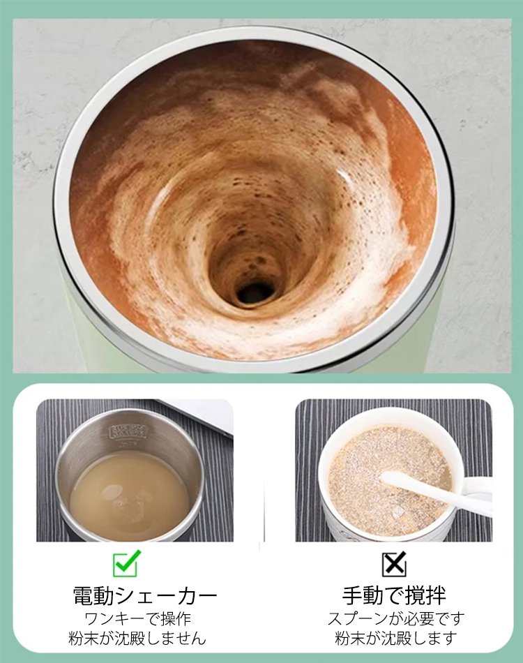 持ち運び便利な電動シェーカー