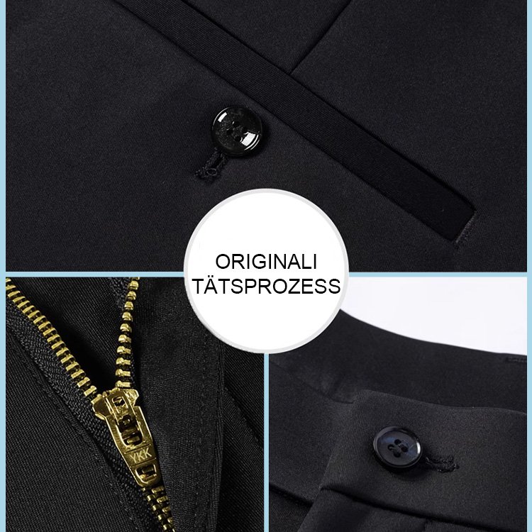 Bügelfreie Anzughose aus Vier-Wege-Stretch-Eisseide