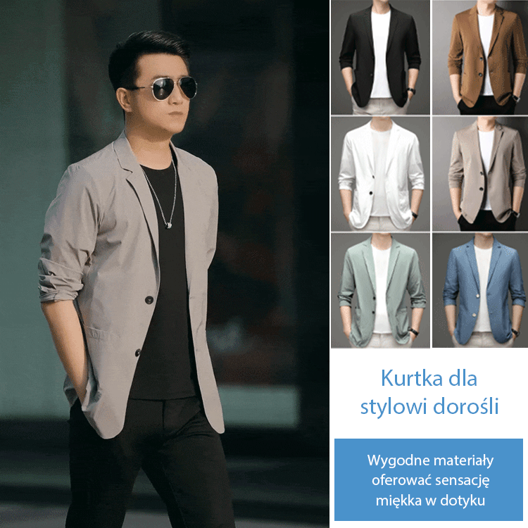 Lekki garnitur męski w stylu casual