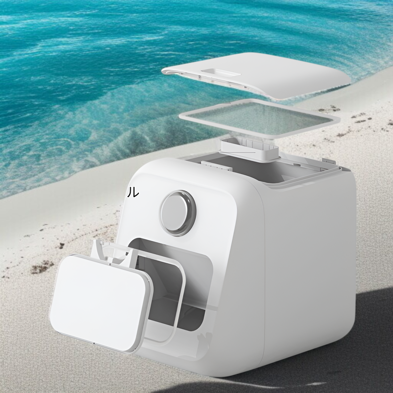 片手操作が簡単な密閉米箱