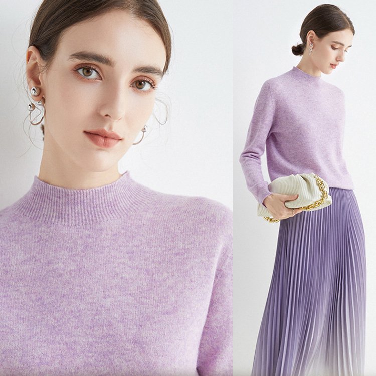 여성 심플 무지 니트