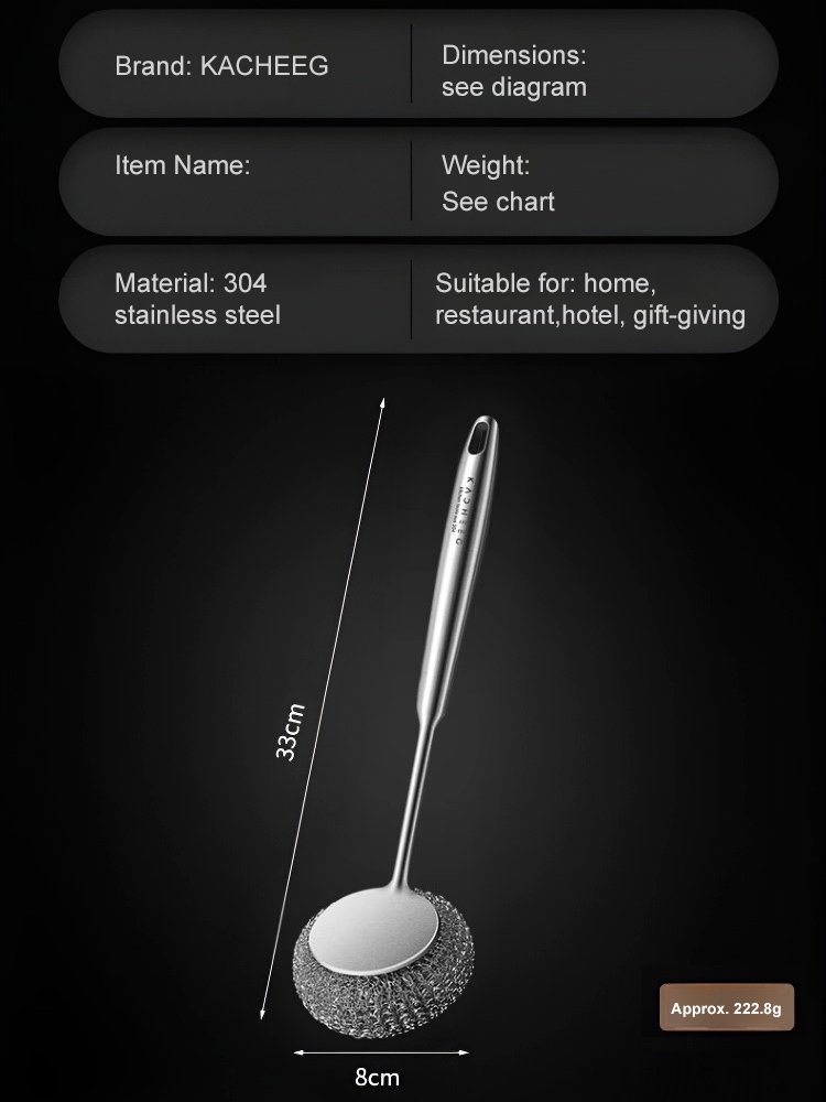 Čistící zázrak na hrnce – nerezový kartáč na nádobí