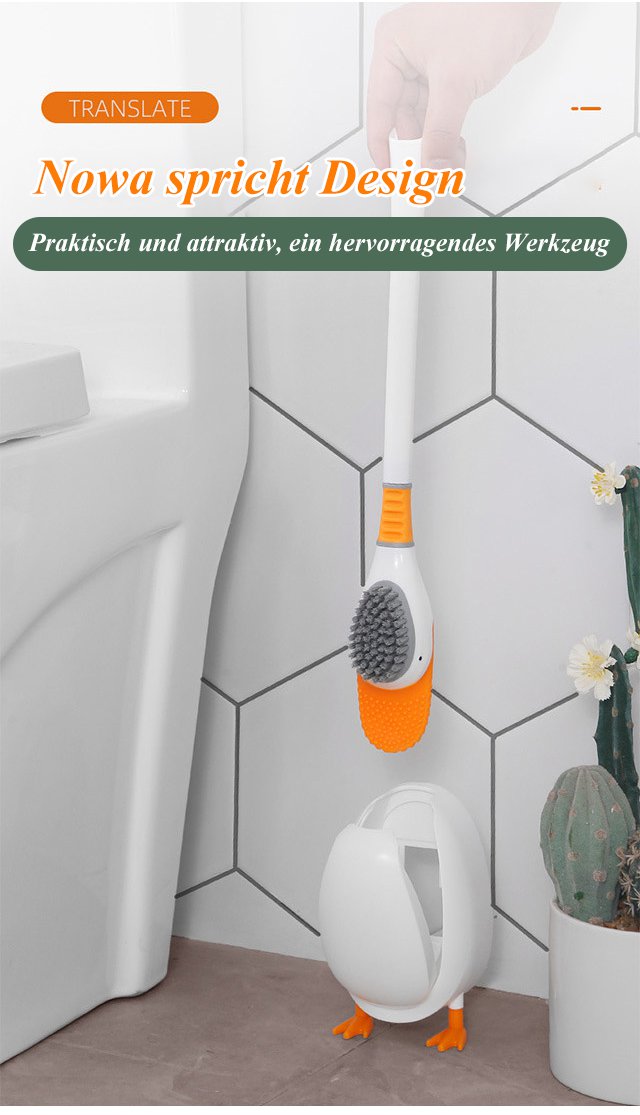 2-in-1 Wandhalterung Silikon WC-Bürste