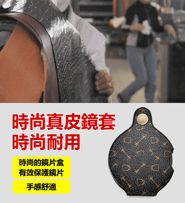 可擕式皮套折疊高清高倍放大鏡