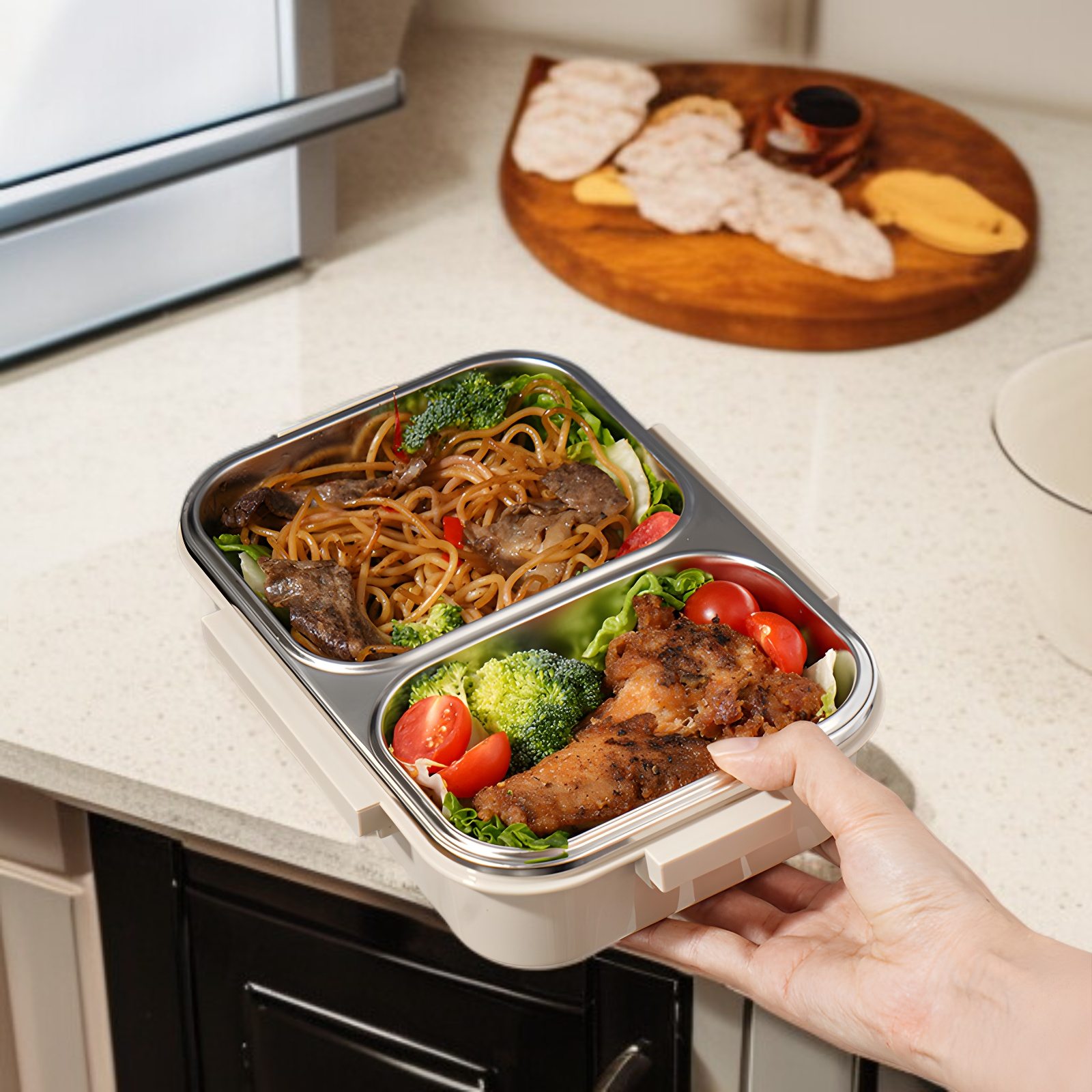 新鮮さを保つロックフレッシュランチボックス