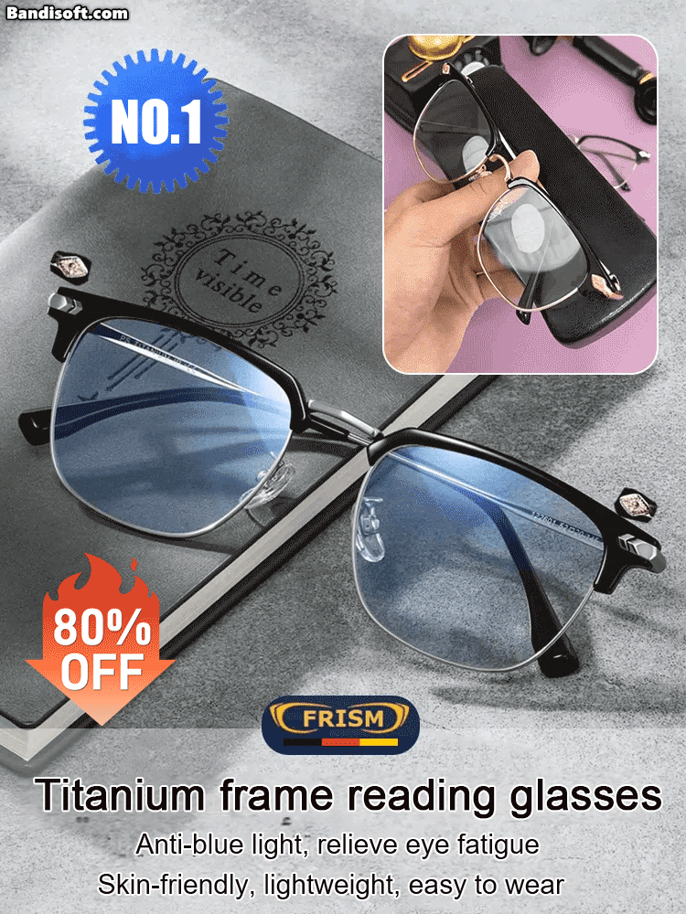 Ultra light anti blue presbyopic glasses