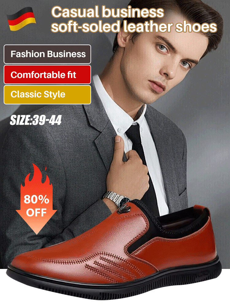 Casual business soft sole leather shoes
