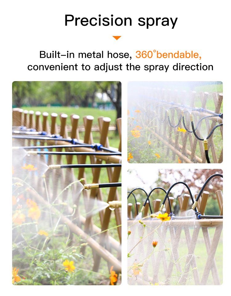 Sprinkler set watering a lush green lawn