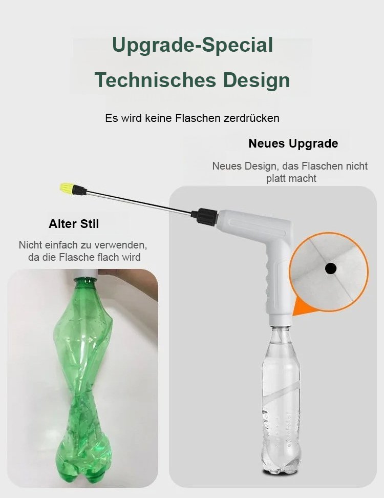 Kompakter Handzerstäuber für unterwegs auf einem Tisch