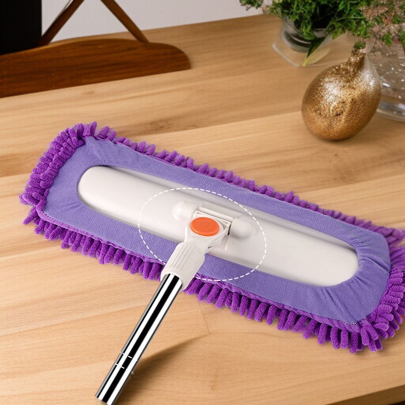 셰닐 흡수 패드가 장착된 밀대 상세 사진