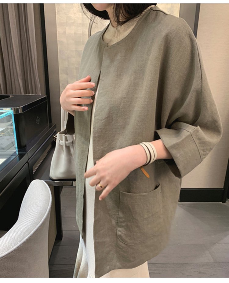 紫外線対策できる長袖カーディガン