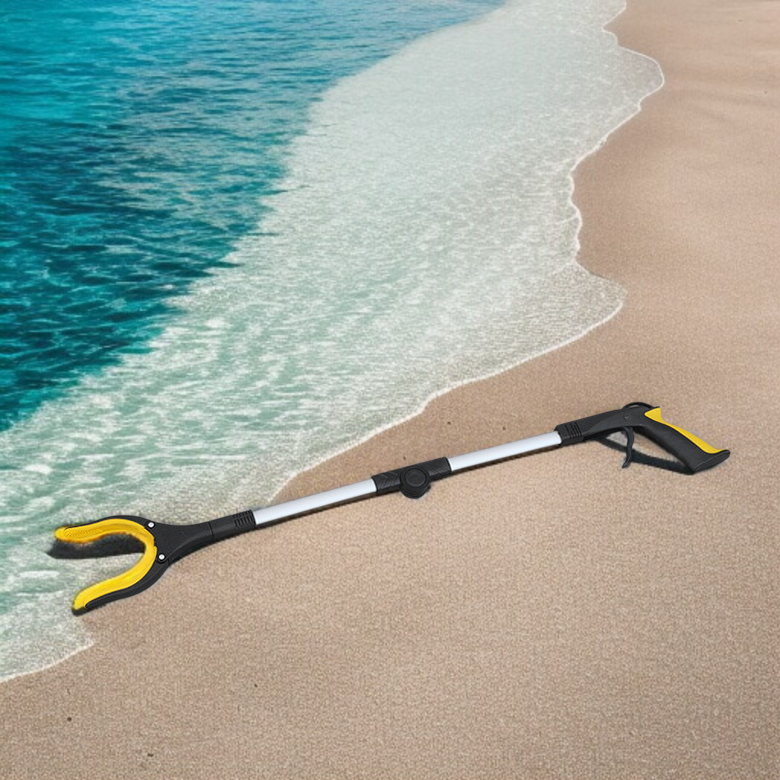 위생적인 청소 전용 쓰레기집게 사용 예시