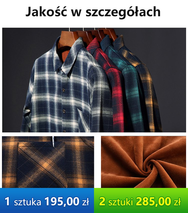 Złota aksamitna koszula w kratę