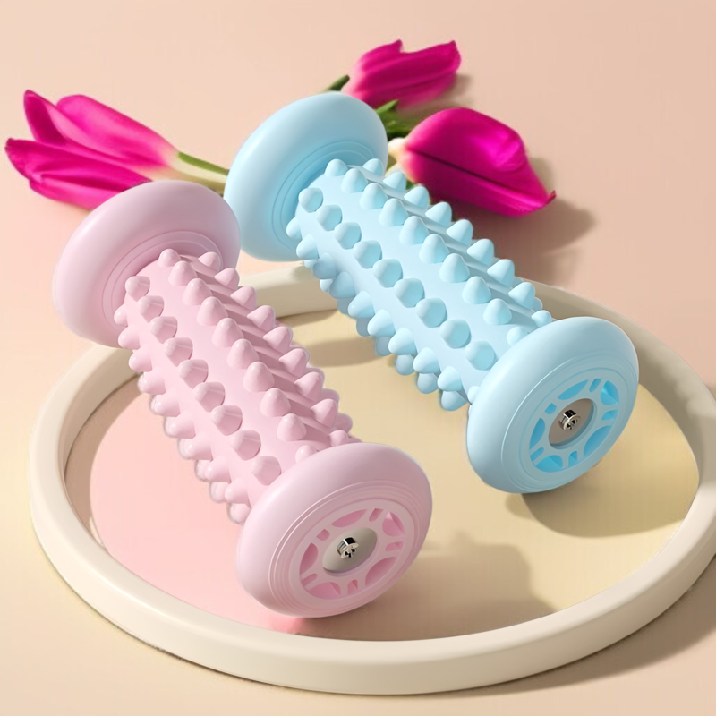 ふくらはぎローラーで筋肉をほぐす使用例