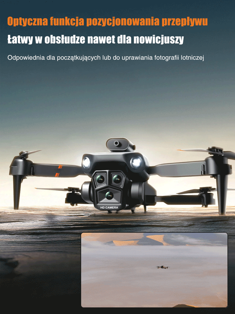 Kamera powietrzna z trzema kamerami o wysokiej rozdzielczości do unikania przeszkód -