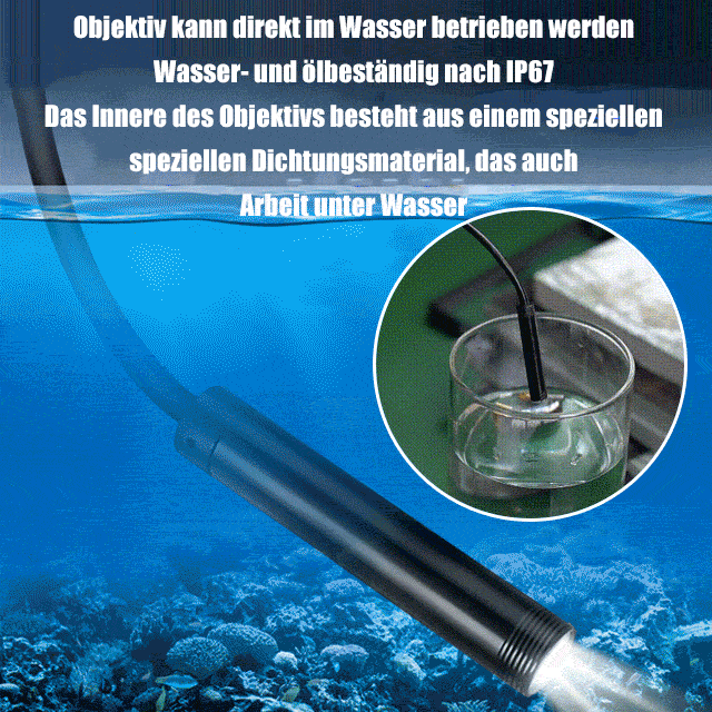 Wasserdichter tragbarer Inspektionsspiegel für Wartungsarbeiten