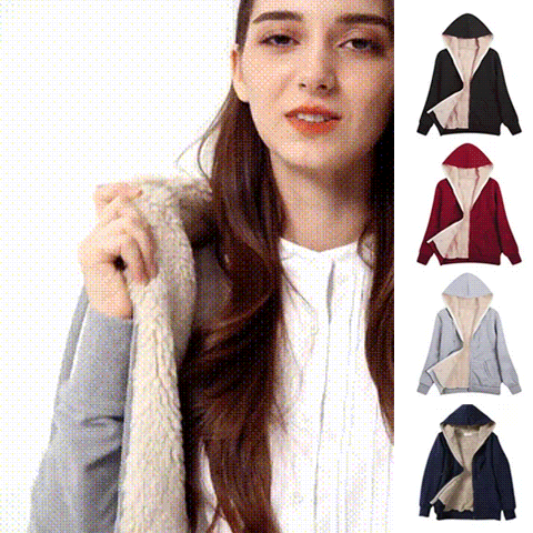 裏ボアジップパーカー