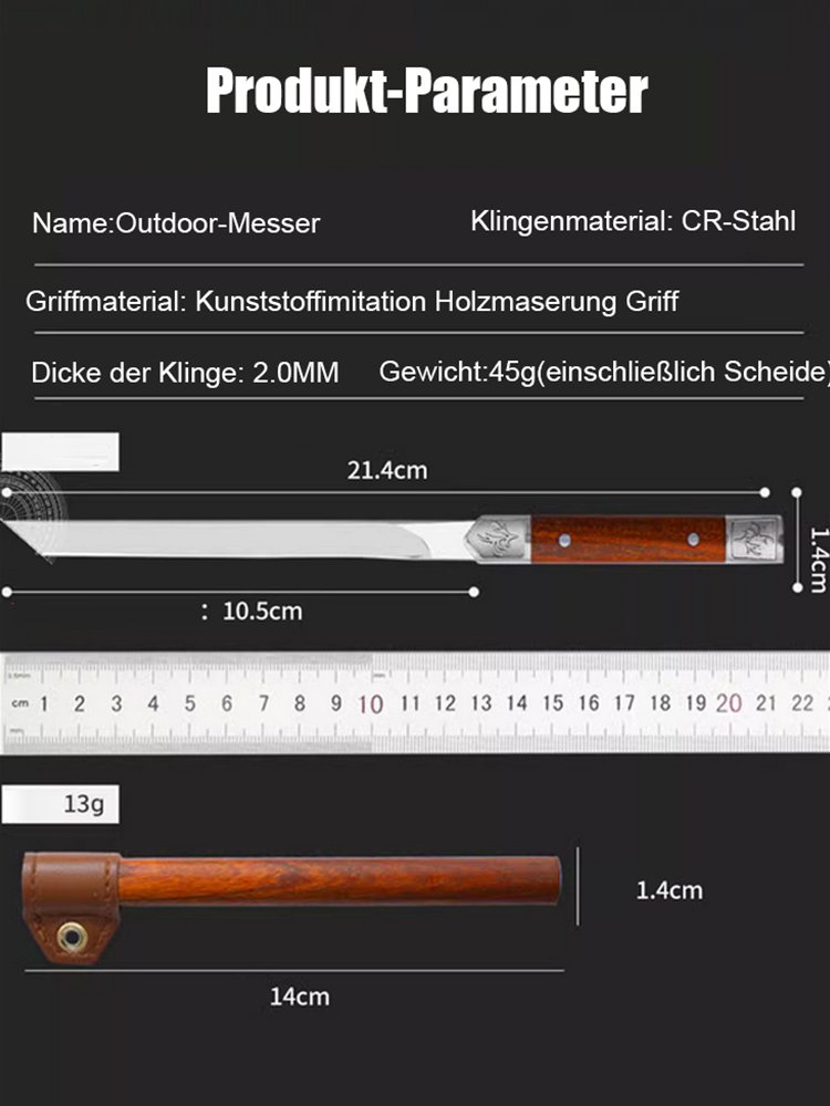 Hochwertiges Taschenmesser aus gehämmertem Edelstahl