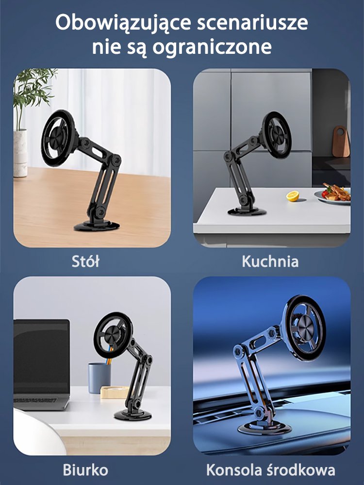 Składany wspornik magnetyczny