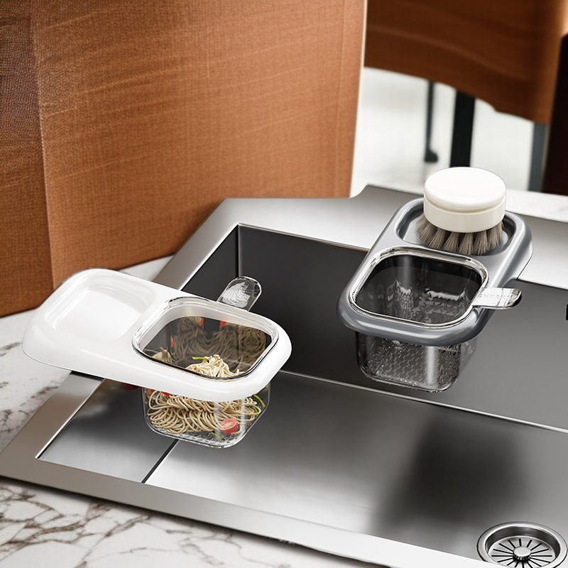 빨판식 분리식 티바구니 싱크대 설치 모습