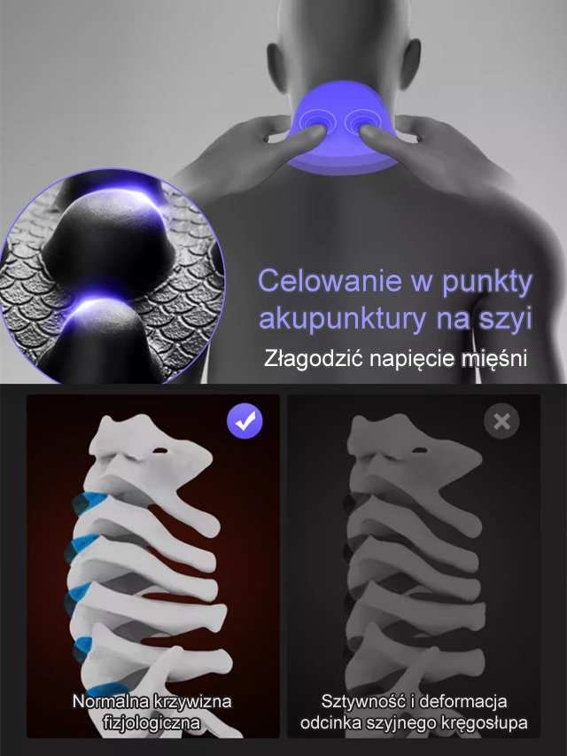 Poduszka do masażu szyjnego pleców i ramion