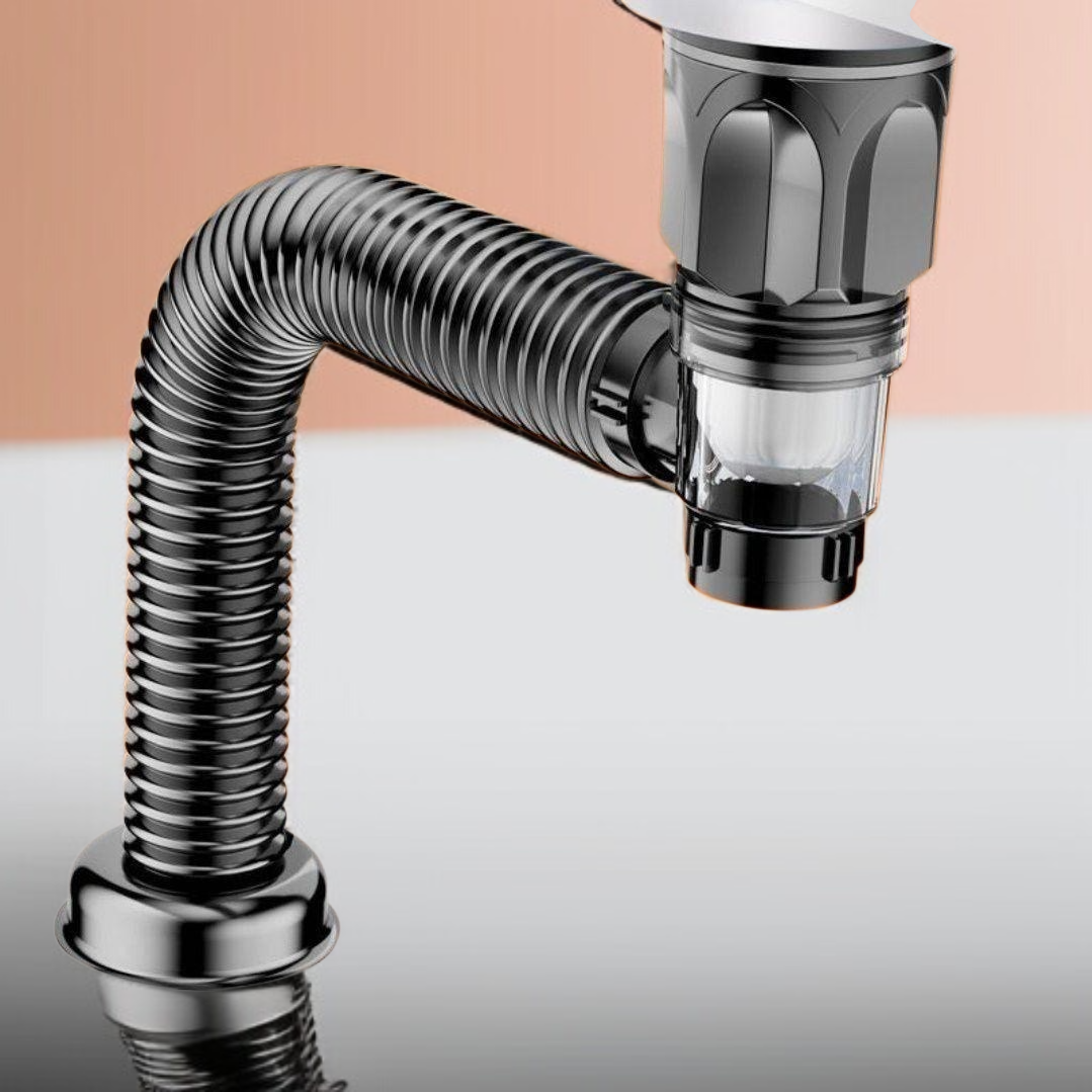 싱크대 수세미 누수마개 설치 모습