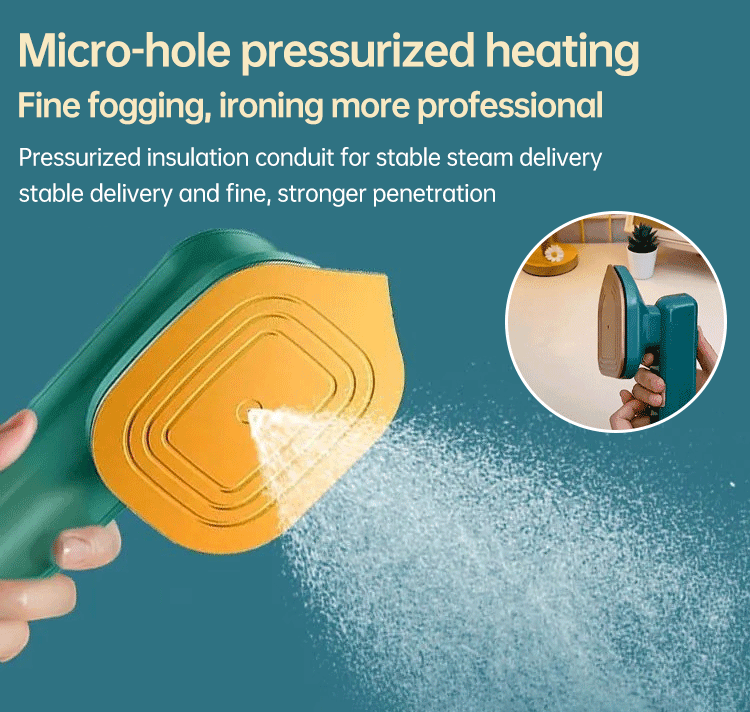 Handheld portable ironing machine