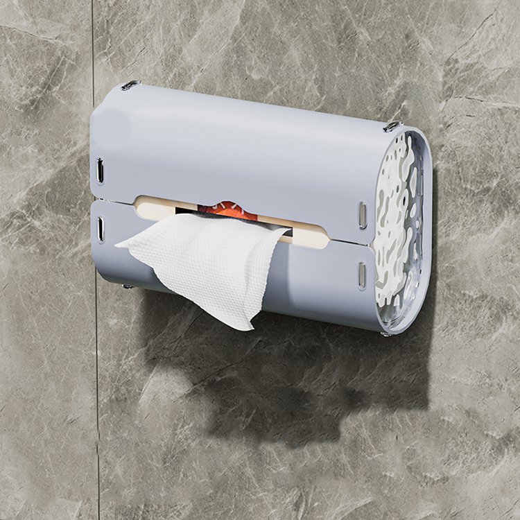 簡約吸盤紙巾盒