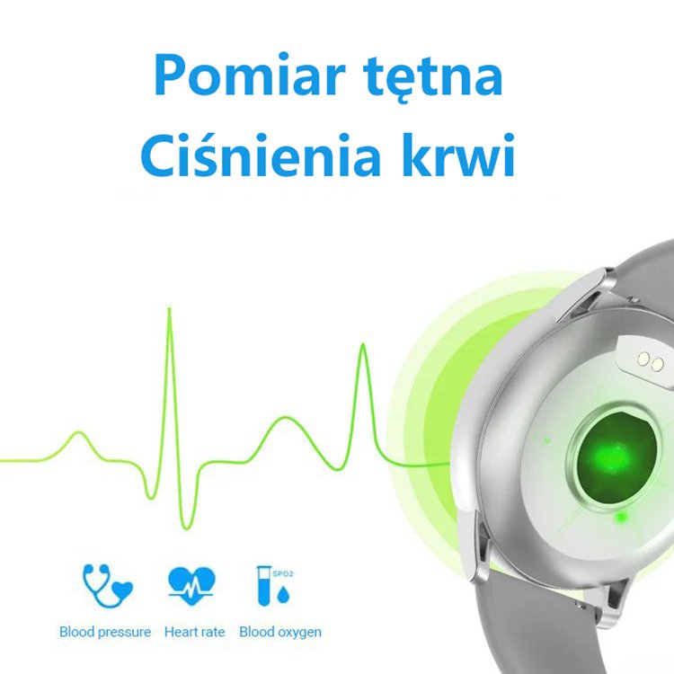 Sportowy - elegancki Smartwatch z ponad 100 funkcjami!