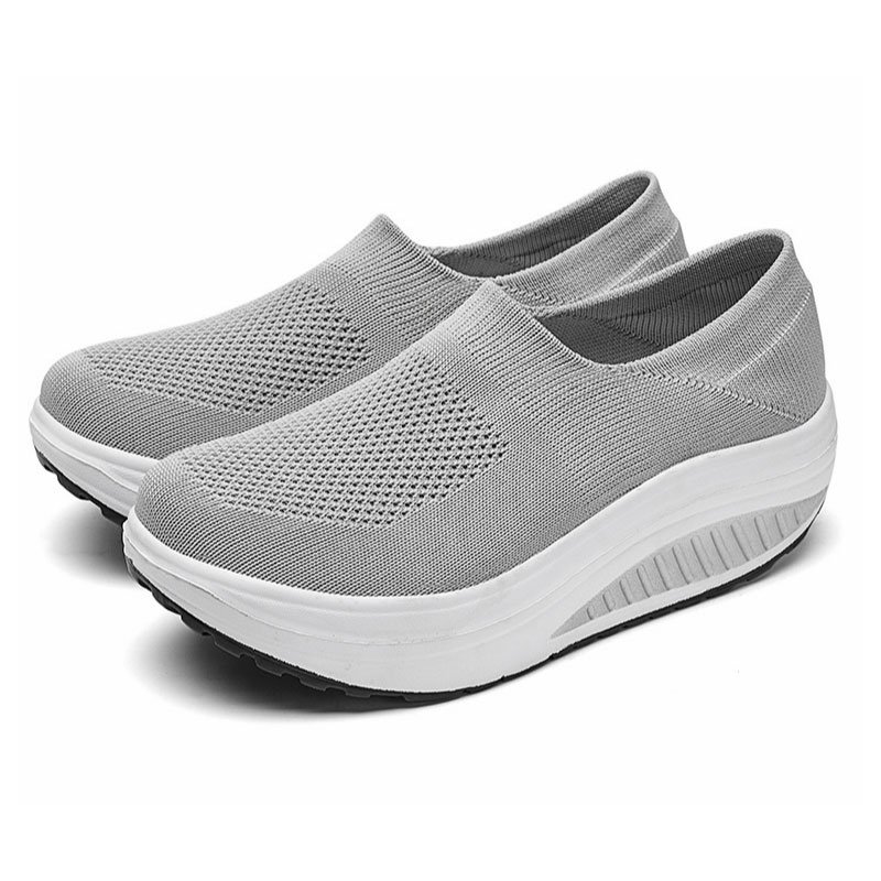 حذاء المشي من قماش مطاطي قابل للتهوية