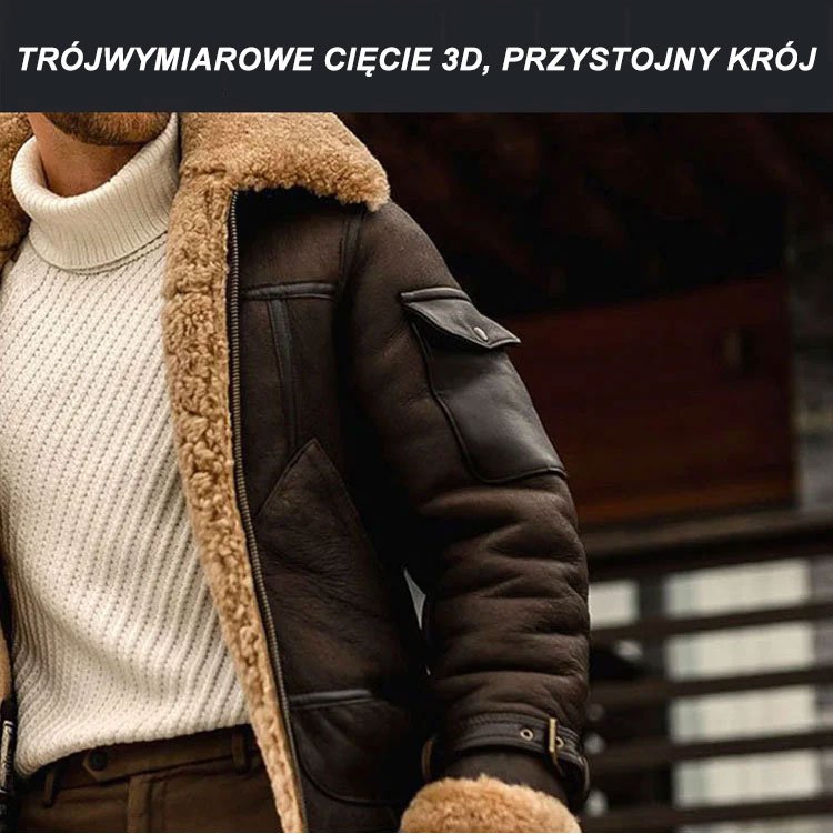 Zagęszczone jednoczęściowe futro, kurtka o średniej długości