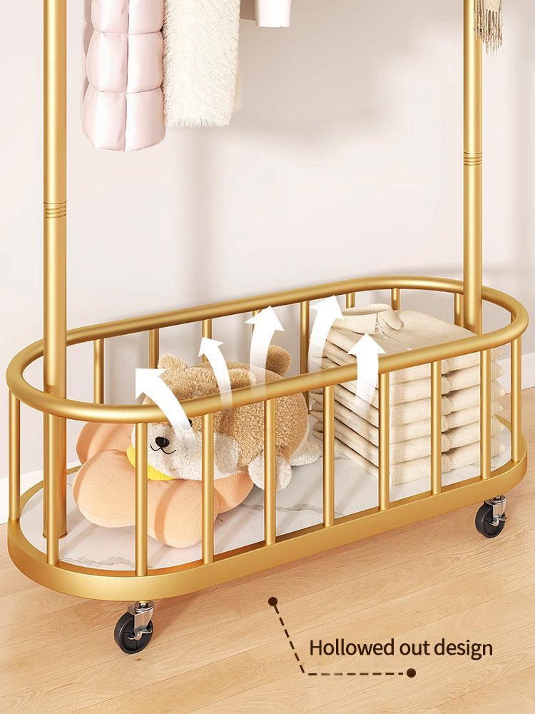 Movable home clothes hanger, storage artifact, strong and durable