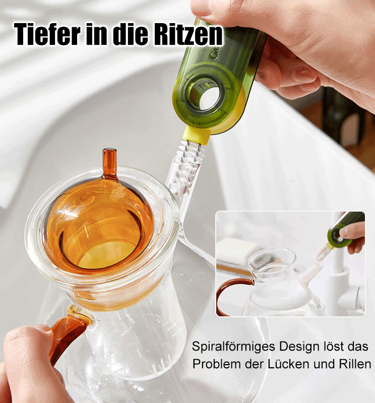 Drei in einem flexiblen Becherabdeckungsbürste