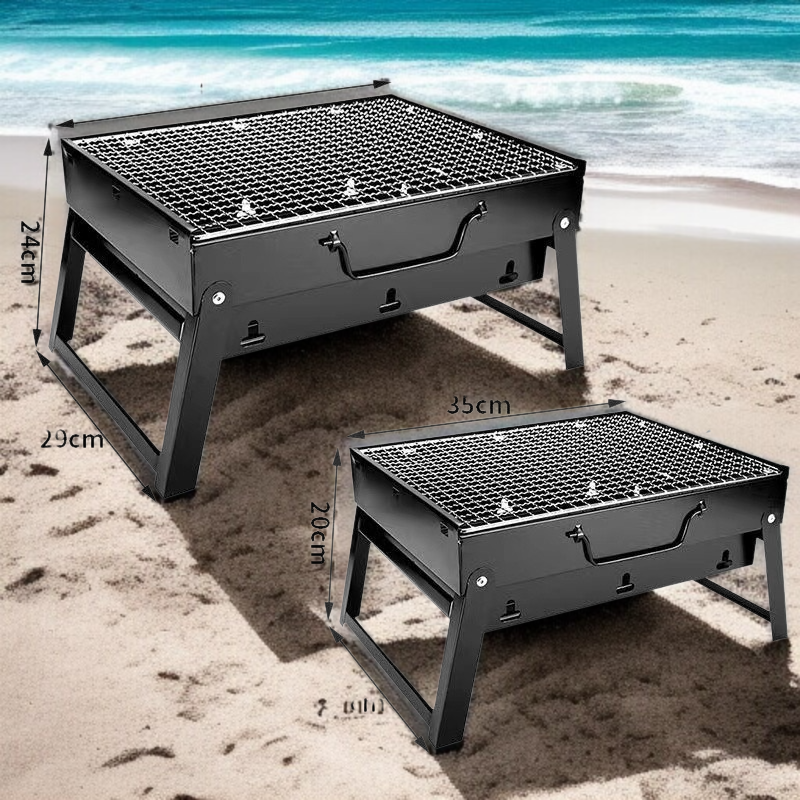 접이식 서랍형 그릴의 사용 방법