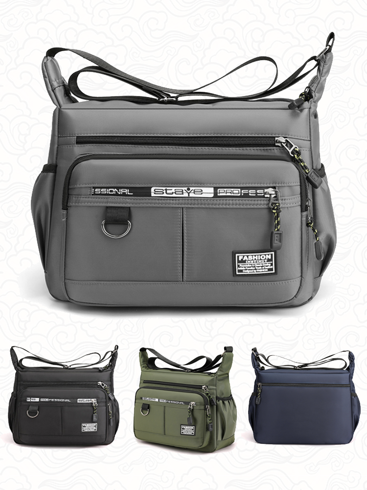 حقيبة نايلون أمريكية مقاومة للماء وكبيرة السعة ذات الجيوب المتعددة 