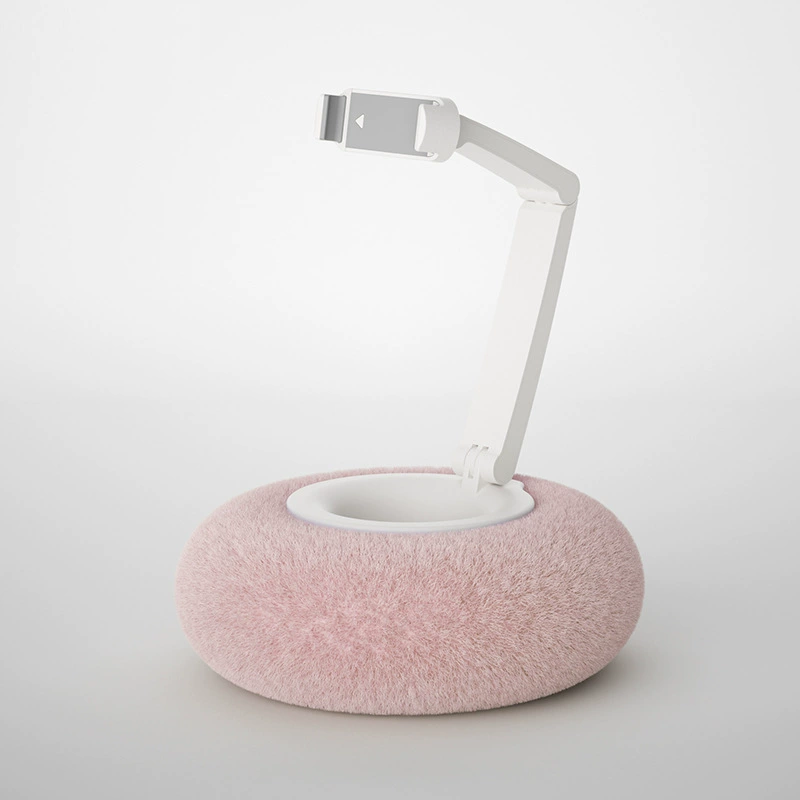 毛絨懶人追劇手機平板支架