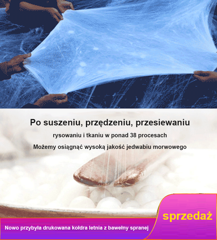Nowo przybyła drukowana kołdra letnia z bawełny spranej