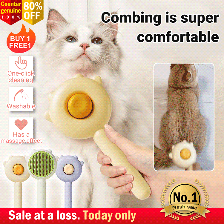 Pet cat and dog shed hair removal comb