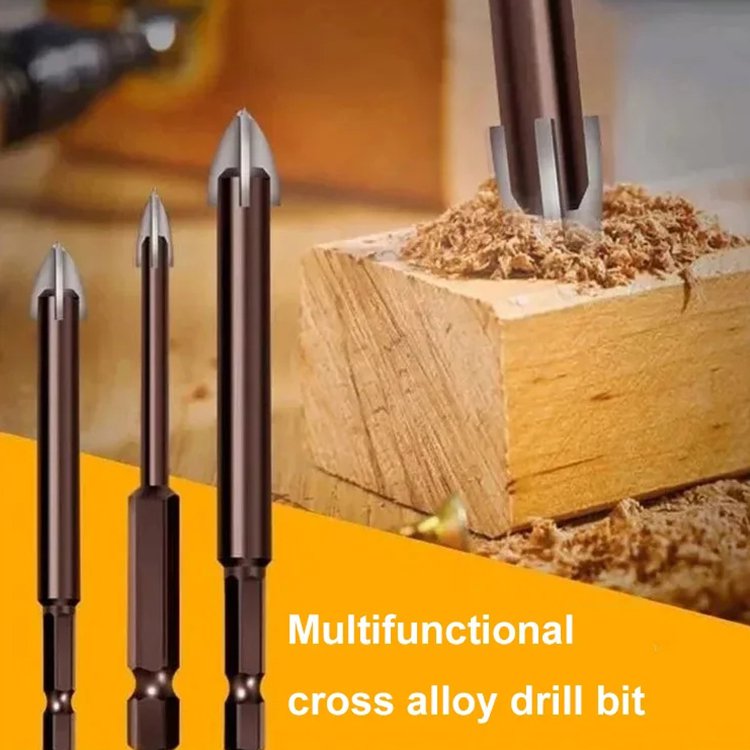 Multifunctional triangle drill bit set