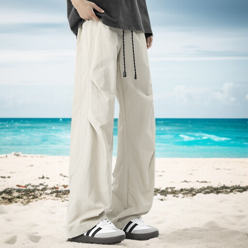 캐주얼 스타일 남자 카고 팬츠 디테일