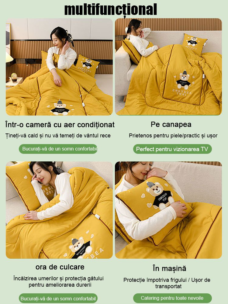 Pernă multifuncțională 2 în  1 pentru pernă Quilt