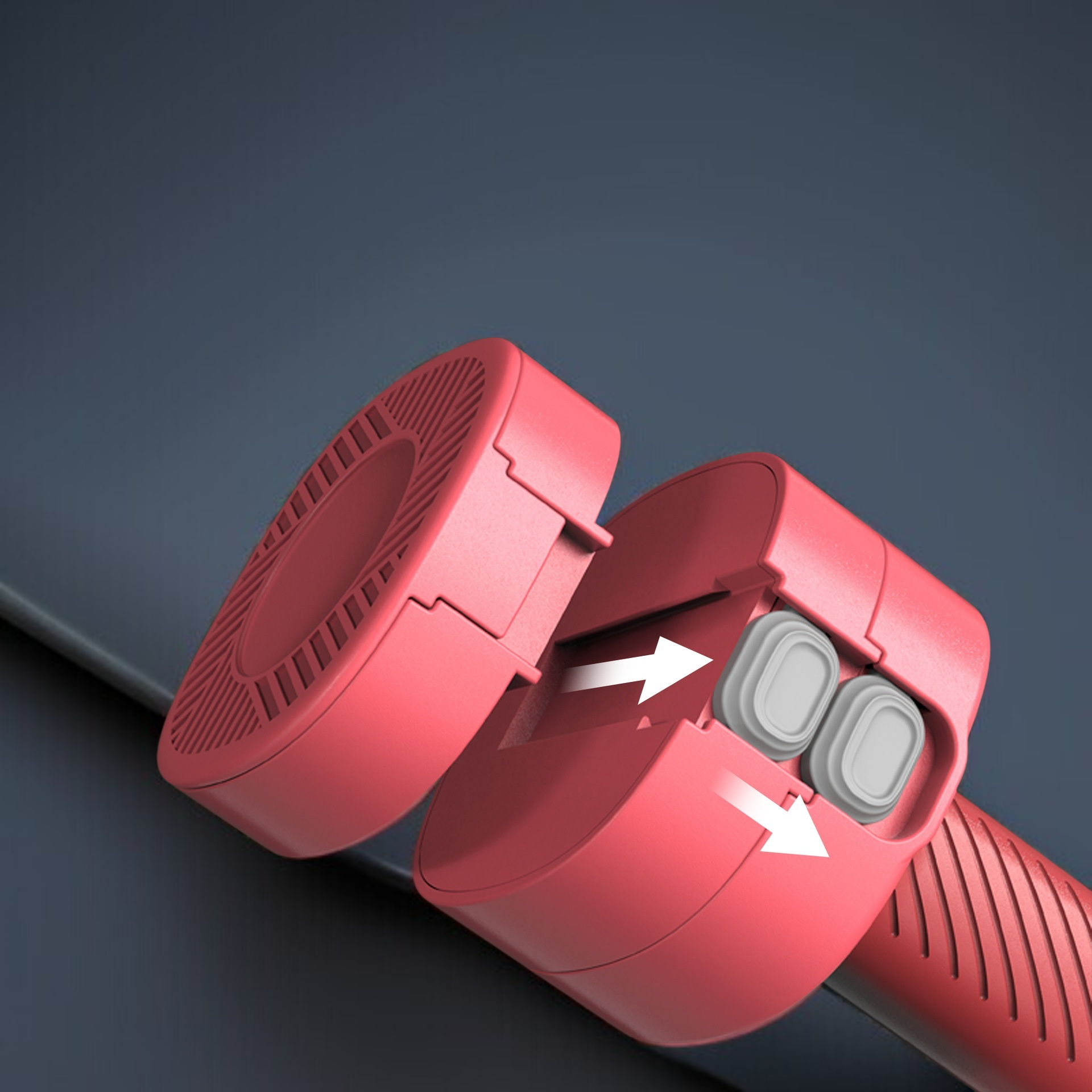 クイックオプション機能付きダンベルの重量調節方法