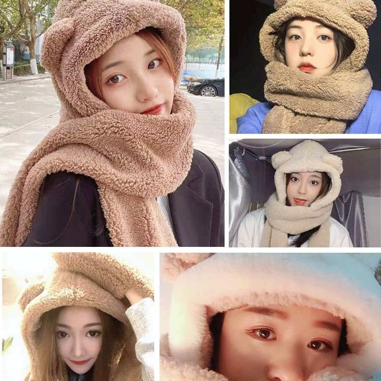 フード・マフラー・手袋の一体型