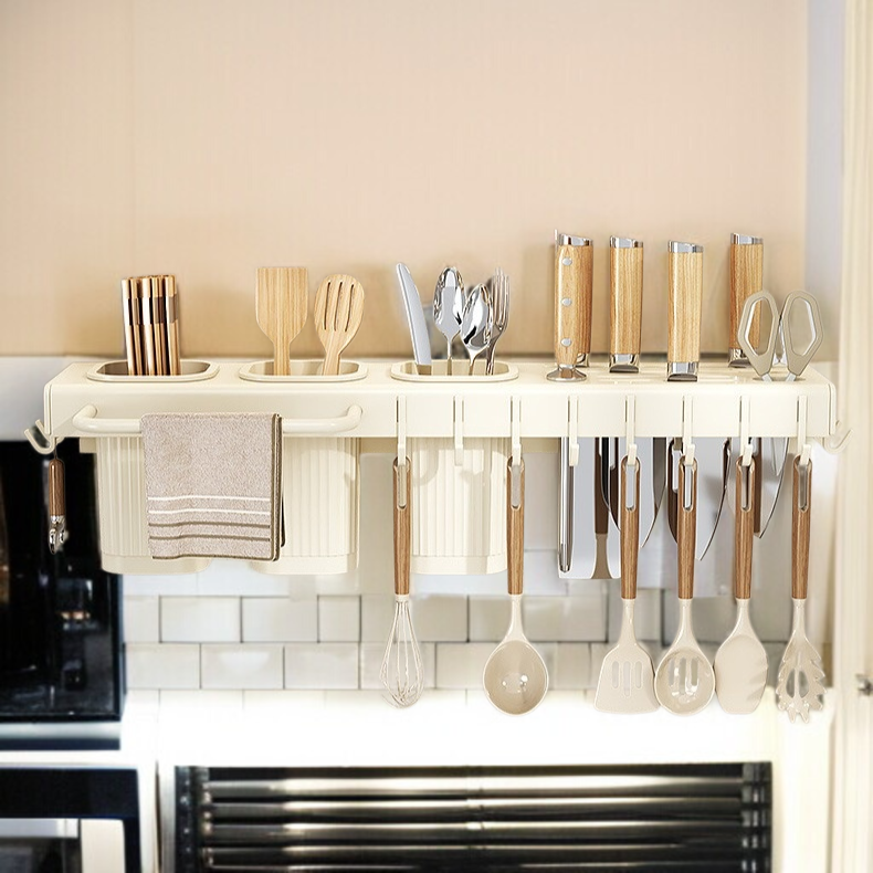 초대형 주방 주걱 수납선반 설치 모습