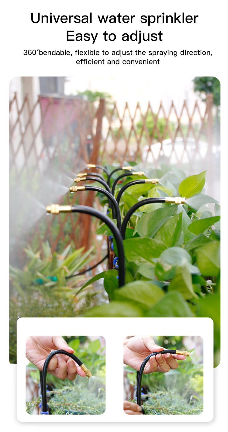 Customizable water flow with multi-directional sprinklers