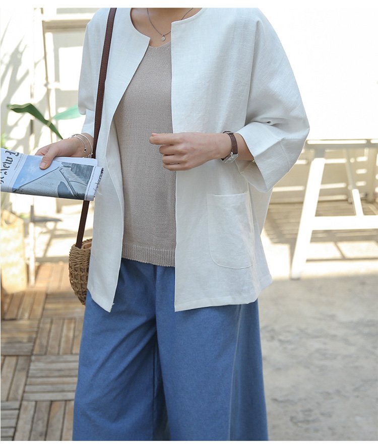 レディース薄手カーディガン着用イメージ