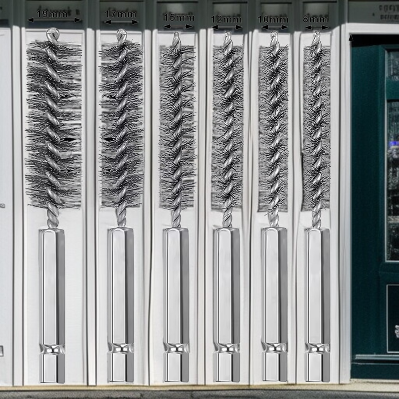 녹제거에 특화된 와이어 브러시 클로즈업