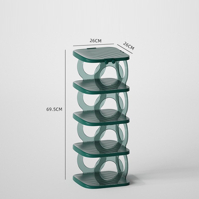 クリア緑色・5段