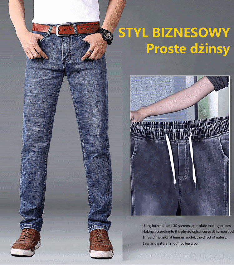 Męskie dżinsy stretch